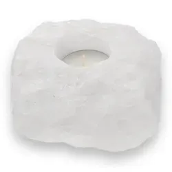 Bergkristall Teelichthalter