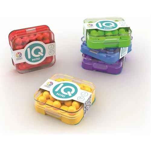 SmartGames IQ Mini - Kompaktes Puzzle Spiel für kreative Herausforderungen - Gesellschaftsspiel für Kinder ab 6 Jahren, fördert logisches Denken und Problemlösungsfähigkeiten in einem handlichen Format.