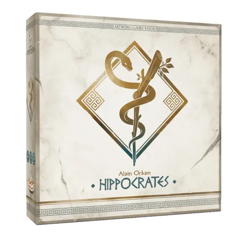 Game Brewer Hippocrates - Strategisches Gesellschaftsspiel für 1-4 Spieler - Gesellschaftsspiel ab 12 Jahren, kombiniere Auktionen und Ressourcenmanagement, um als Nachfolger von Hippokrates die besten Behandlungen im ersten Krankenhaus der Geschichte zu bieten.