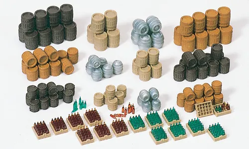 Preiser 17105 H0 Bierfässer. Bierkästen mit Flaschen - Ladegut