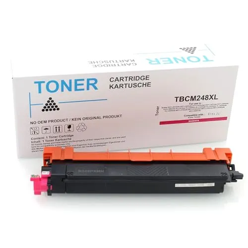ABC Kompatibler Toner für Brother TN248XLM Magenta 2300 Seiten HL-L3220cw HL-L3220cwe HL-L3240cdw HL-L8230cdw HL-L8240cdw MFC-L3740cdw MFC-L3740cdwe MFC-L3760cdw MFC-L8340cdw MFC-L8390cdw