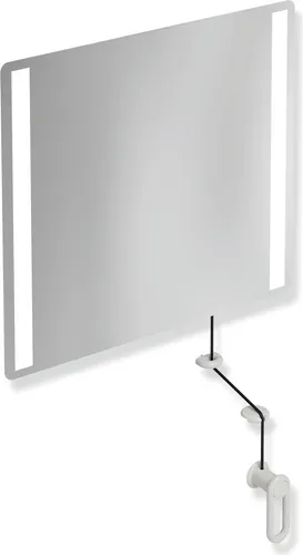 HEWI Kippspiegel „Serie 801“ 60 × 54 cm in Lichtgrau von HEWI