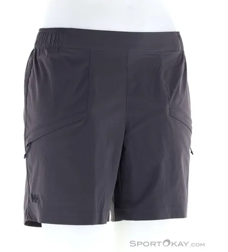 Helly Hansen Elv Light Tur Damen Outdoorshort - Schwarz - Größe L - Wanderhosen für Damen, leicht und atmungsaktiv, ideal für aktive Outdoor-Abenteuer bei warmem Wetter.
