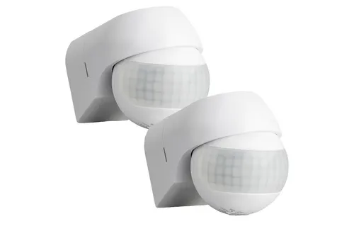 SEBSON Bewegungsmelder Infrarot Sensor Außen IP44 in weiß von SEBSON