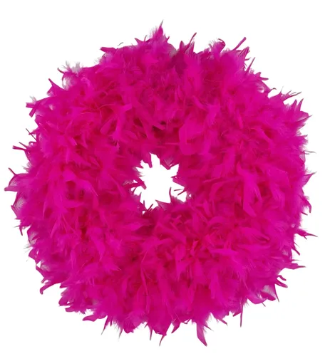 Federkranz Dekokranz FEDERN pink 50-55cm von DZ FLORISTIK
