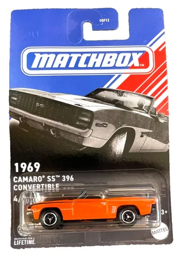 Matchbox 1969 Camaro SS 396 Convertible 4/6 American 1:64 Modellauto Spielzeug