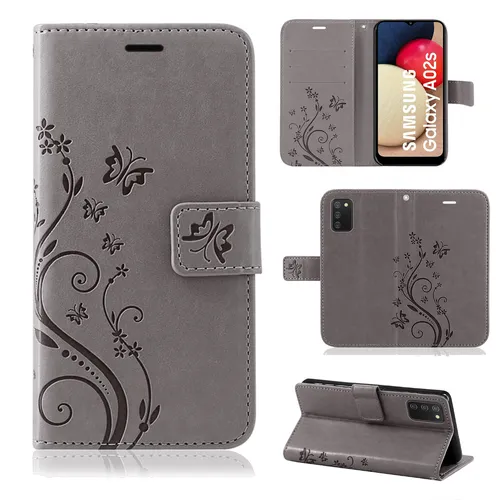 Handy Tasche für Samsung Galaxy A02s Hülle Case Schutz TPU Schale Etui Buchhülle