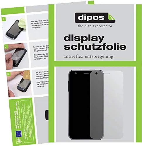 dipos I 2X Schutzfolie matt kompatibel mit HTC One A9s Folie Displayschutzfolie