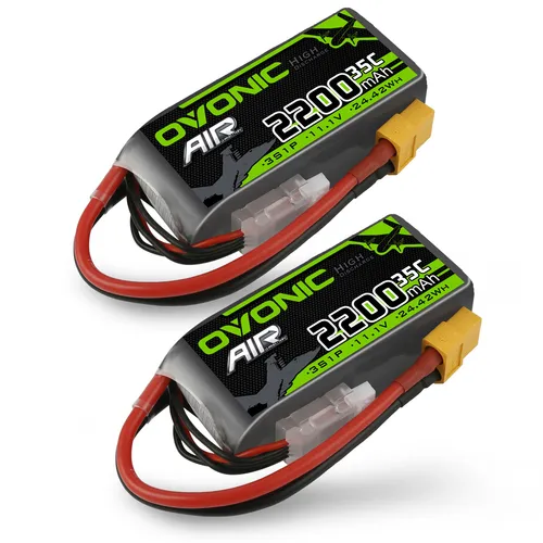 OVONIC 3S 35C 11.1V 2200mAh LiPo Akku 2er Set von Ovonic