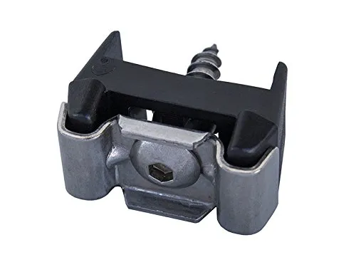 10x Zaunpfosten Halterung - Edelstahl Nachrüstset - Zaunzubehör mit robusten Edelstahl-Schrauben und Dübel, ideal für eine sichere und stabile Zaunmontage.