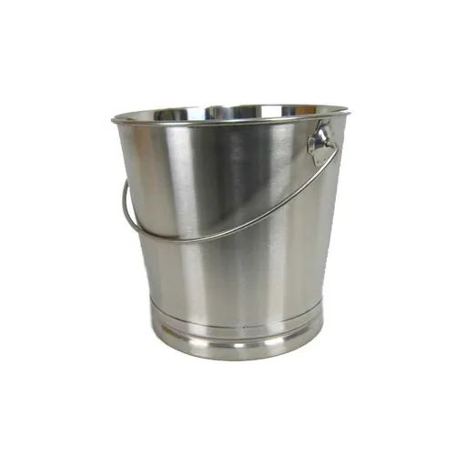 AcMax Edelstahl Eimer 20 Liter - Robuster Edelstahl Eimer mit 20 Litern Volumen, ideal für Küche und Industrie. Vielseitig einsetzbar als Sektkühler oder Milcheimer – hygienisch und stapelbar für platzsparende Aufbewahrung.