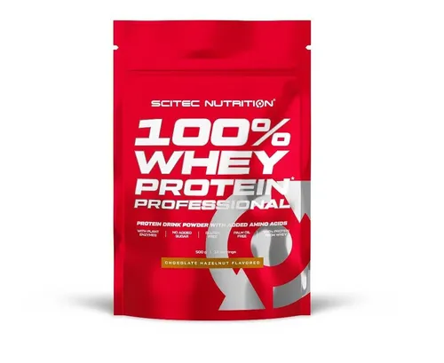 Scitec Nutrition 100% Whey Protein Professional, 500 g Beutel, Schokolade-Haseln