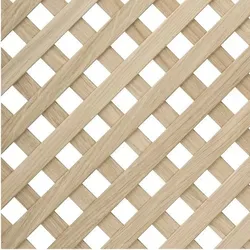Ziergitter 1150 x 550 mm 45° Eiche Massiv - Dekoratives Ziergitter aus europäischem Massivholz für vielseitige Anwendungen wie Raumteiler oder Möbelgestaltungen. Hochwertige Verarbeitung mit doppelseitiger Nutzung und lackierfertiger Oberfläche.