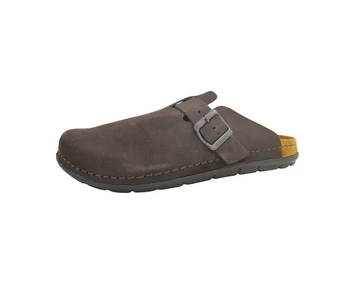 Rohde Herren Pantoffel Rodigo-H 6742 - Braun 42 EU - Bequeme Leder-Hausschuhe mit Memoryfussbett für optimalen Tragekomfort und rutschfester Sohle, ideal für den Alltag.