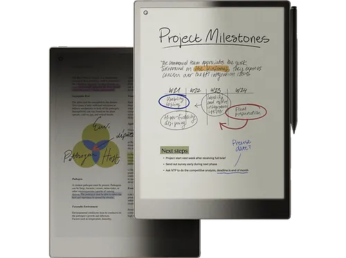 reMarkable RM81C-1000NW Paper Pro + MarkerPlus Grafiktablet, Schwarz - Grafiktablett mit 11,8-Zoll-Farbdisplay und papierähnlichem Schreiberlebnis. Ideal für Notizen und Skizzen mit Marker Plus, der höchste Präzision bietet.