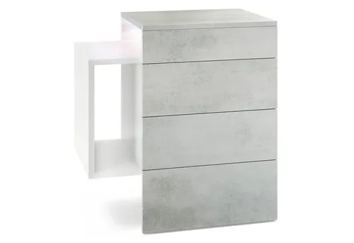 Vladon Nachttisch Queens in grau von Vladon