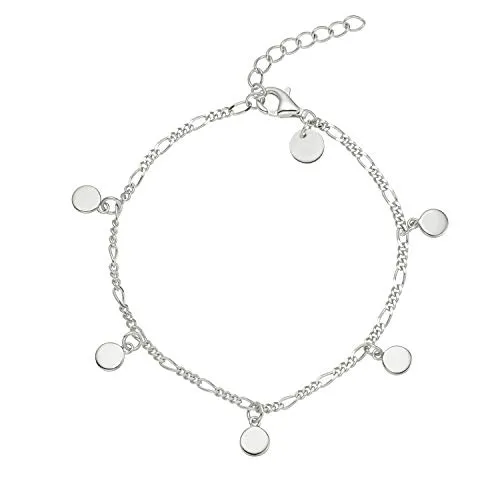NOELANI Armband 925 Sterling Silber - Elegante Damen Figaro-Armkette aus hochwertigem 925 Sterling Silber, 16+3 cm, ideal als Geschenk in Schmuck Geschenk Box für besondere Anlässe.
