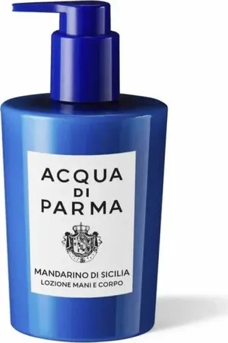 Acqua di Parma Mandarino di Sicilia Hand and Body Lotion 300 ml - Ganzkörperpflege mit intensiv feuchtigkeitsspendender Formel, verführerischem Duft von Mandarinen und Zedernholz, ideal für alle Hauttypen.