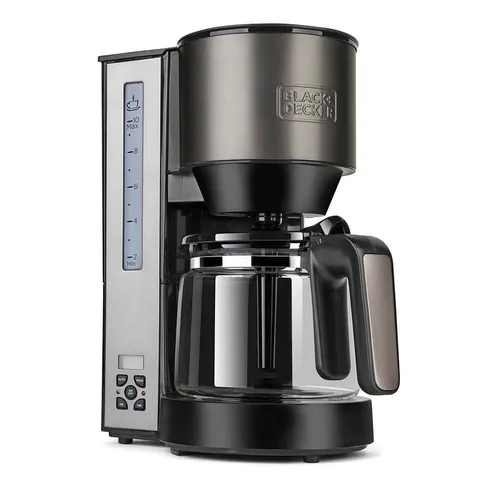 Black+Decker BXCO1000E Kaffeeautomat - Kaffeemaschinen mit 1000 Watt Leistung, für bis zu 12 Tassen, inklusive Timer für perfekten Kaffeegenuss