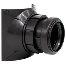 airfit Schraubabzweig DN 110/50schwarz , Z-42.1-603