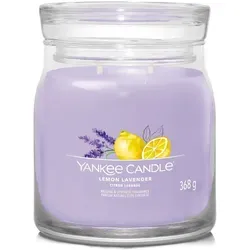 Yankee Candle Lemon Lavender Duftkerze 368 g - Kerzen mit frischem Zitronen- und Lavendelduft, schaffen eine saubere und einladende Atmosphäre für jedes Zuhause.