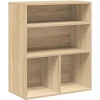 vidaXL Bücherregal Sonoma-Eiche 60x30x71,5 cm von vidaXL