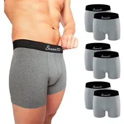 Benonetti Boxershorts Herren Baumwolle - 6er Pack Bequeme Unterhosen - Herren-Boxershorts aus hochwertiger Baumwolle, atmungsaktiv und feuchtigkeitsabweisend, ideal für Komfort und Sportaktivitäten.