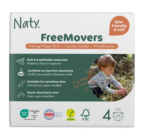 Naty Windeln Windelhöschen, Pants - Gr.4, 8-15kg 22Stk