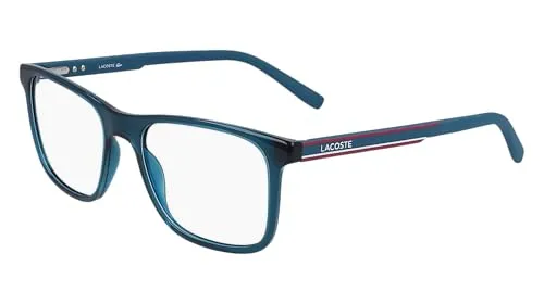 LACOSTE 41651 424 - Transparente Blaue Brillenfassung - Verschreibungspflichtige Brillenfassung für Damen, stylisches Design in transparentem Blau, inklusive schützendem Etui.