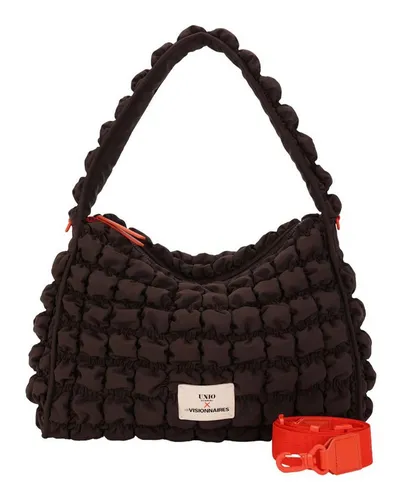 LES VISIONNAIRES Unio Hobo Schultertasche 47 cm braun - Entdecken Sie die stilvolle LES VISIONNAIRES Unio Hobo Schultertasche. Robustes Polyester, durchdachte Innenaufteilung mit Handy- und Reißverschlussfächern sowie verstellbare Riemen für optimalen Tragekomfort.