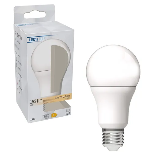 LED´s light LED A60 Birne 13W = 100Watt E27 matt 1521lm Lampe warmweiß 2700K