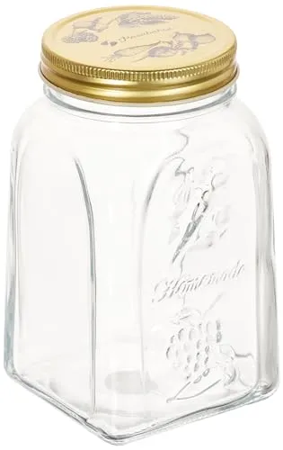 Pasabahce Homemade Vorratsdose mit Deckel, Gold