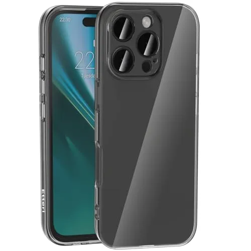Etteri Hülle für iPhone 16 Pro Max Clear Case 6,9 Zoll - Transparente Handyhülle mit Kameraschutz aus stoßfestem TPU - Dünne 2 mm - Ultraleicht, Kratzfest - Perfekter Schutz für Ihr Smartphone
