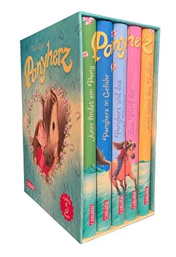 Produktbild Ponyherz: Ponyherz-Schuber: Schmökerbox: Band 1-5 der spannenden Abenteuer von Anni und ihrem Wildpferd Ponyherz