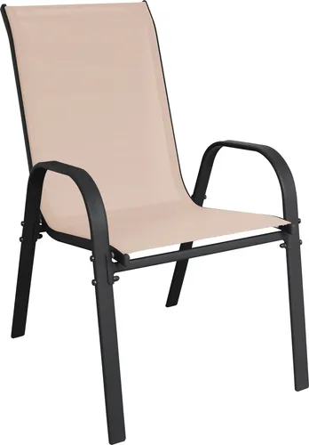 Stapelsessel Gartensessel Gartenstuhl Stapelstuhl Balkon stapelbar beige