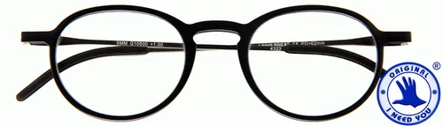 I Need You Ultraflache TR90 Lesebrille, +2 Dioptrien in schwarz von I NEED YOU