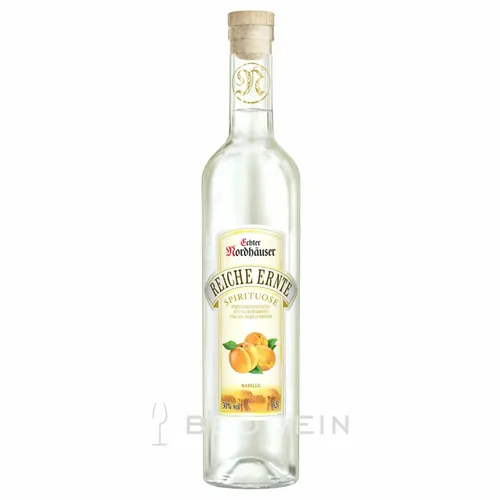 Echter Nordhäuser Reiche Ernte Marille 0,5 l - Fruchtiger Marillenschnaps - Obstschnaps mit 30% vol, intensiver Aprikosen-Geschmack aus Deutschland, perfekt für Genießer und besondere Anlässe.