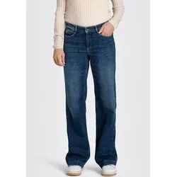 MAC Jeans Dream Wide Authentic megaflex Damen Jeans Cobalt - Feminine Fit Five-Pocket-Jeans mit schlankem, ausgestelltem Bein für optimalen Tragekomfort und stilvolle Looks.