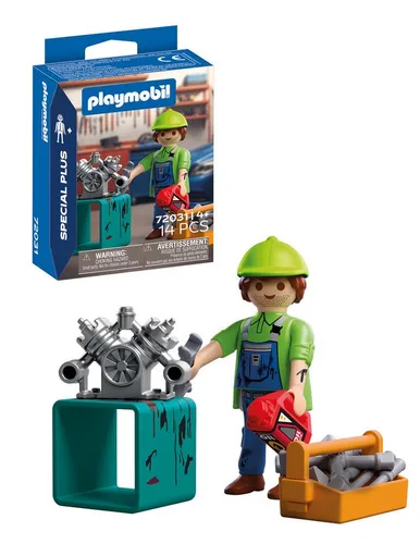 Playmobil® Mechaniker (72031), City Action Konstruktions-Spielset, (14 St)