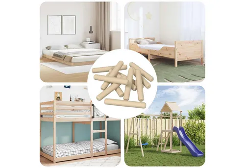Holzdübel 12000 Stück aus Massivholz von vidaXL - Entdecken Sie die Vielseitigkeit unserer 12000 Holzdübel aus Massivholz. Ideal für Möbelprojekte und DIY-Arbeiten, bieten sie durch ihr geriffeltes Design eine stabile Verbindung und einfache Handhabung.