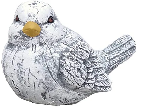 stoneandstyle Steinfigur Vogel Bert, massiver Steinguss, Frost- und wetterfest