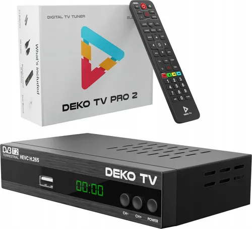 Decoder DVBT2 DekoTV PRO2 Terrestrischer Fernsehtuner DVB-T2 HEVC H.265 DEKO