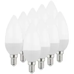 Müller-Licht LED Leuchtmittel Kerzen B35 5,5W 40W E14 matt 420lm Ra95 Flicker-Free warmweiß 2700K 120° 9 x