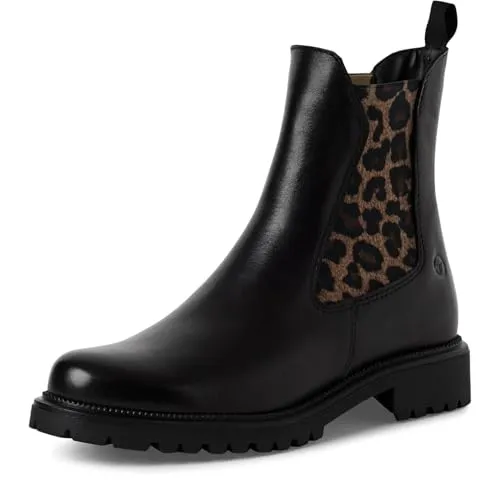Tamaris Damen Chelsea Boot in Schwarz, Größe 41 - Wanderschuhe mit elegantem Design und TOUCH-IT Mittelsohlen-Technologie für optimalen Komfort. Der seitliche Gummizug sorgt für einfaches Anziehen und perfekten Sitz.