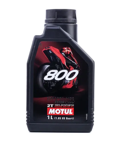Motul Motoröl 800 2T Synthetisch Strassen Rennsport Factory Line 1L