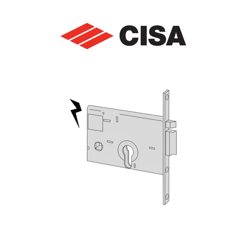 Cisa Elektrisches Zylinderschloss Eingang 60 Links Serie 14010-60-2
