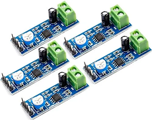 5pcs LM386 Audio Amplifier Module 200 Times 5V-12V Input 10K Resistance