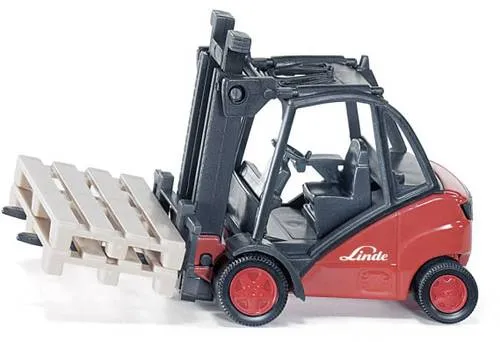 siku 1722 Gabelstapler 1:50 - Detailliertes Modell mit beweglicher Gabel und 2 Paletten für endlosen Spielspaß in der SIKU Spielwelt