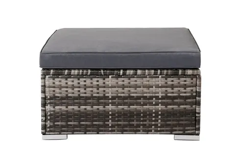 Arebos Hocker Sitz mit Sitzkissen – Witterungsbeständig und Leicht - Praktischer Hocker aus hochwertigem Polyrattan, ideal für In- und Outdoor. Mit bequemen Sitzkissen und einem robusten Aluminiumgestell – perfekt für entspannte Stunden im Garten.
