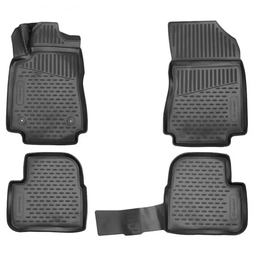 Element 3D Gummimatten für Citroen C3 (CIII) 2016- Schrägheck 4tlg - Fußmatten für CITROEN C3 (CIII) 2016- mit rutschhemmender Oberfläche und hochelastischem Material, idealer Schutz vor Schmutz und Flüssigkeiten.